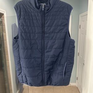 Chaps Men's Deep Blue Puffer Vest - Size large. Excellent condition